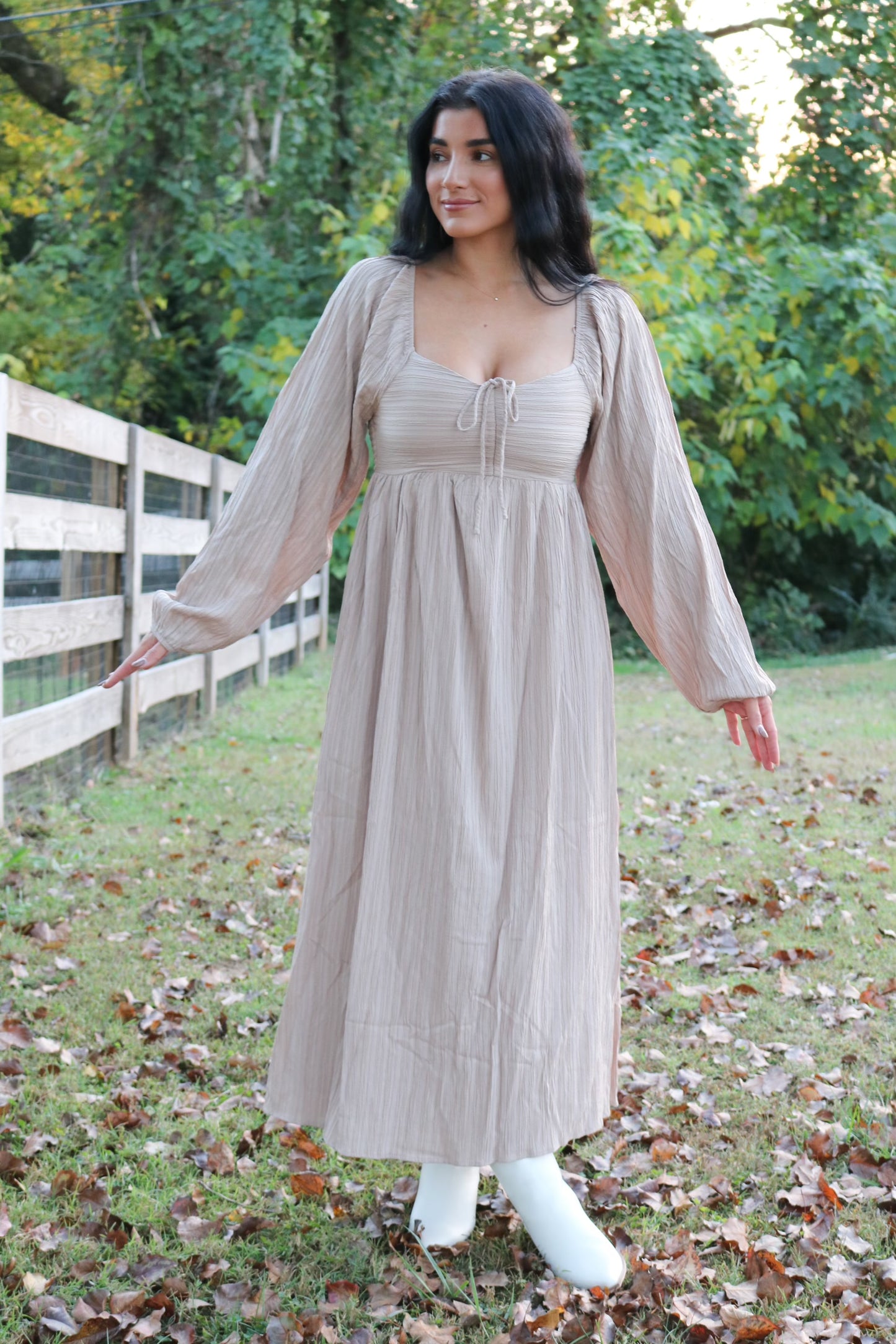 Textured Midi Dress