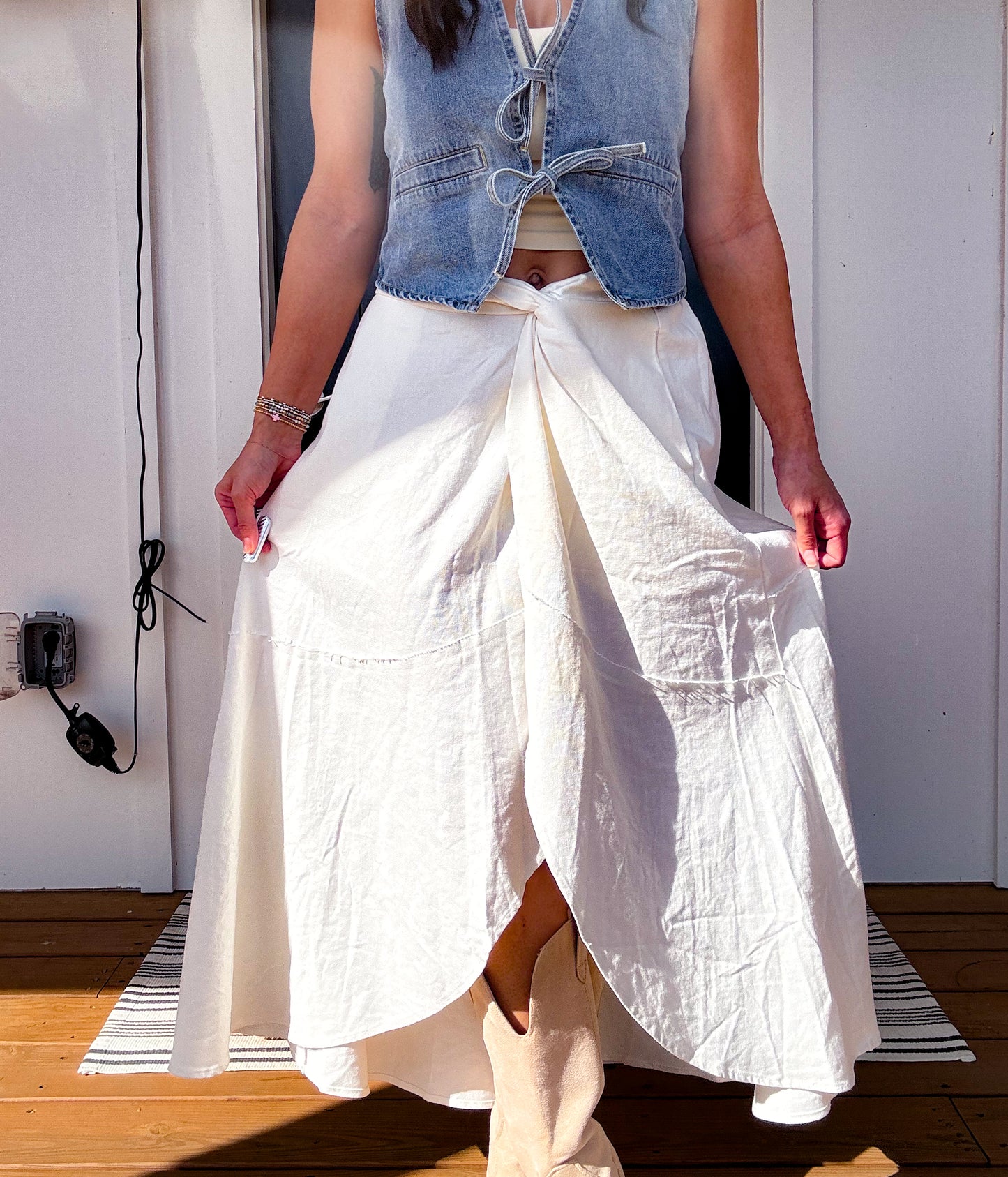 Linen Maxi Skirt