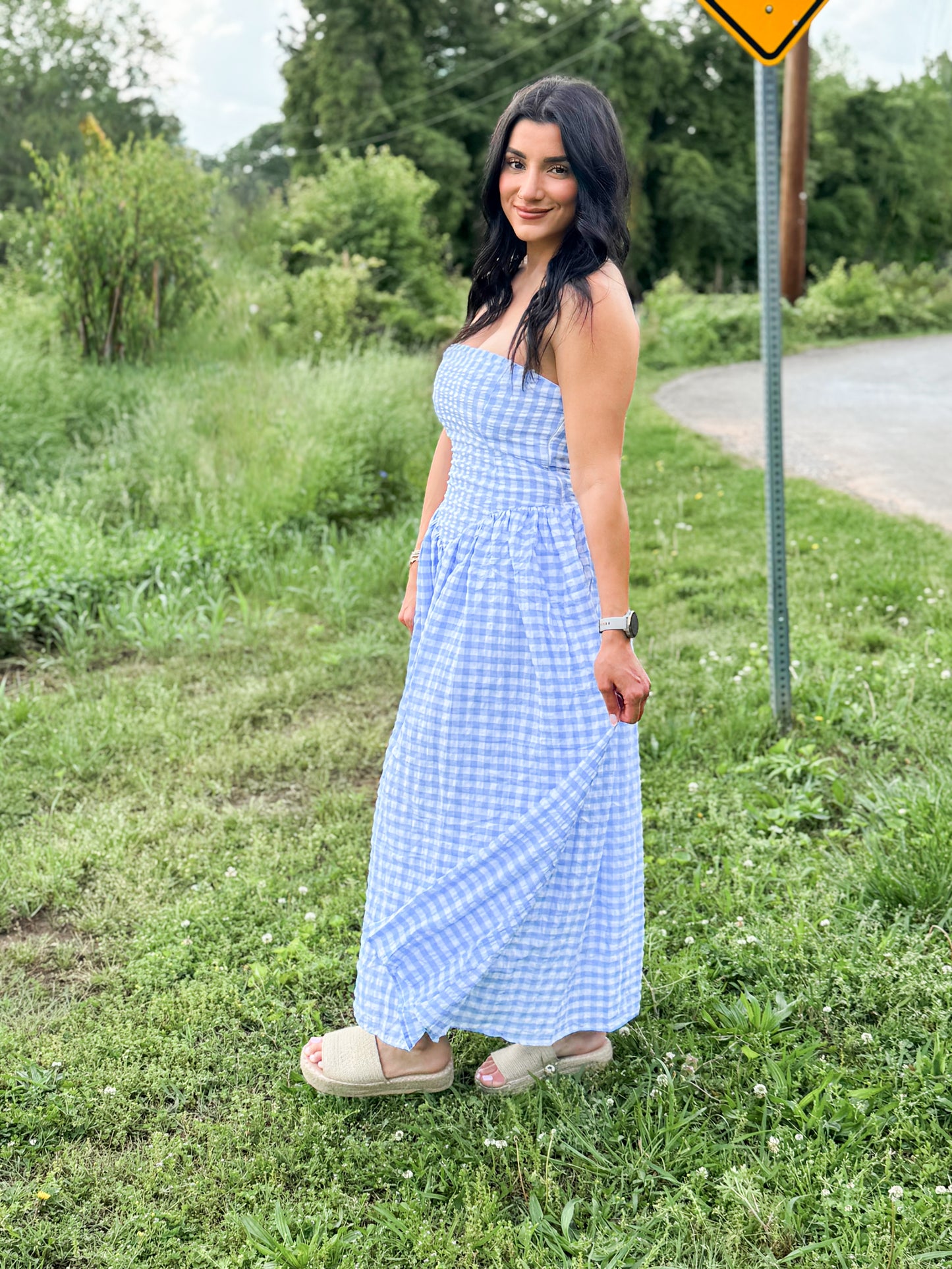 Blue Gingham Dress