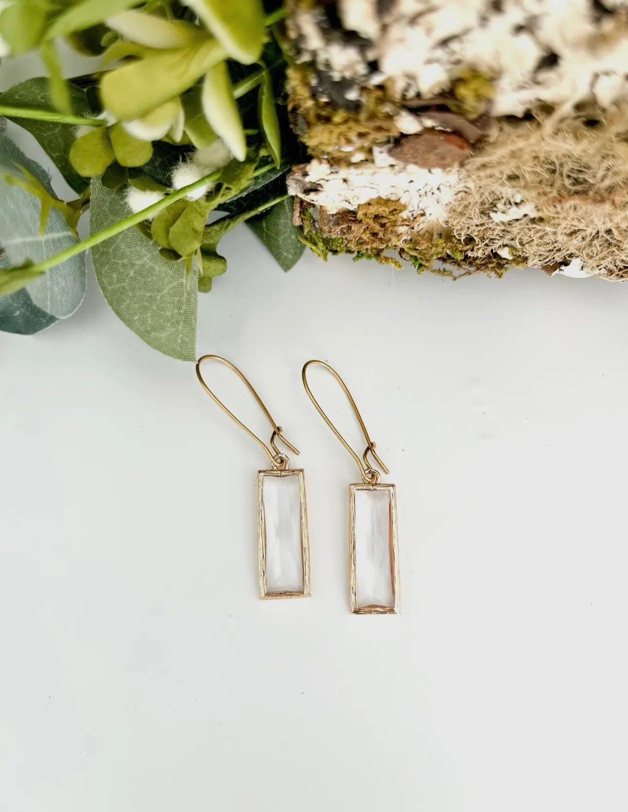 Gold Crystal Drop Earrings