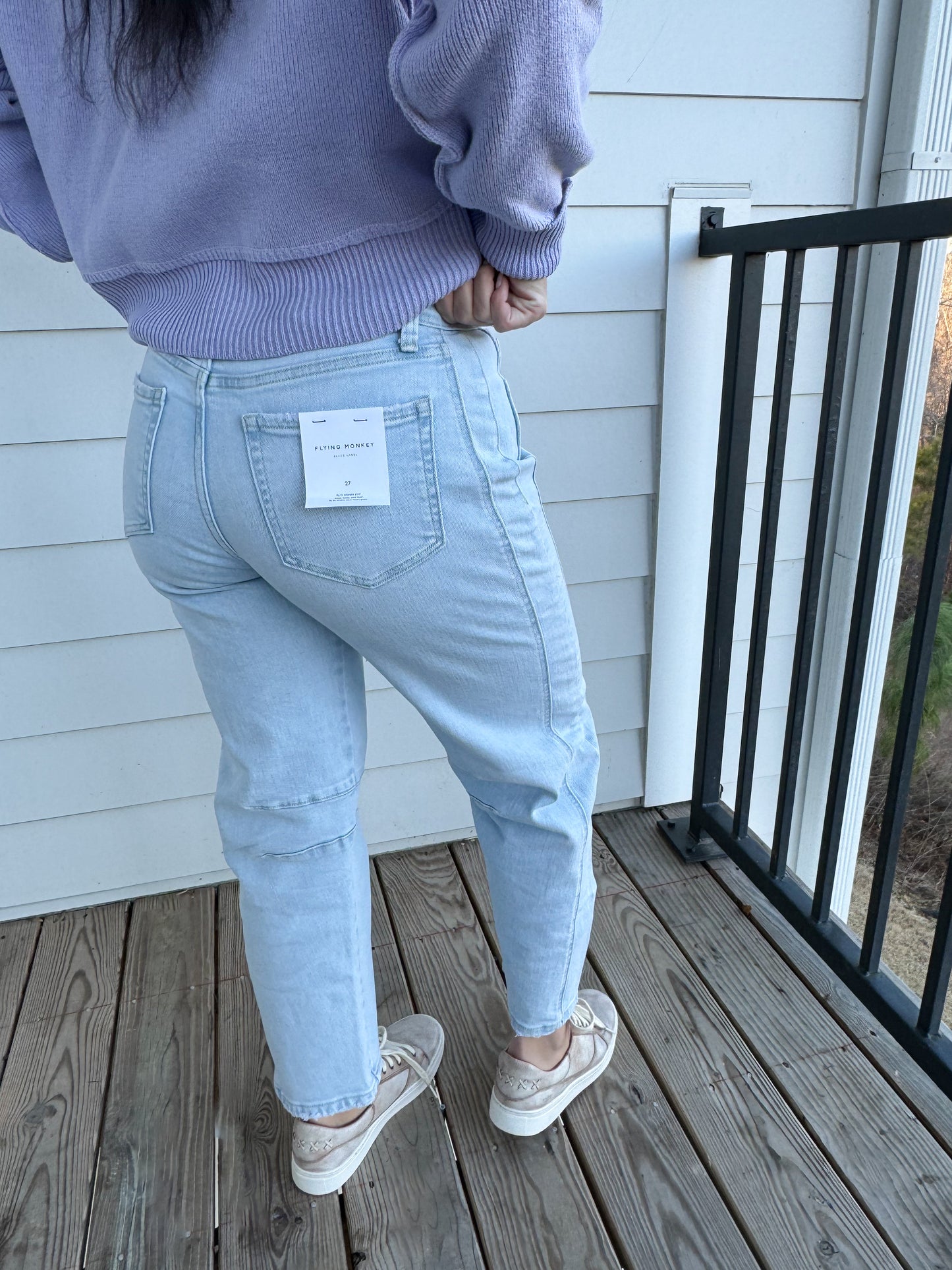 Light Wash Barrel Jeans