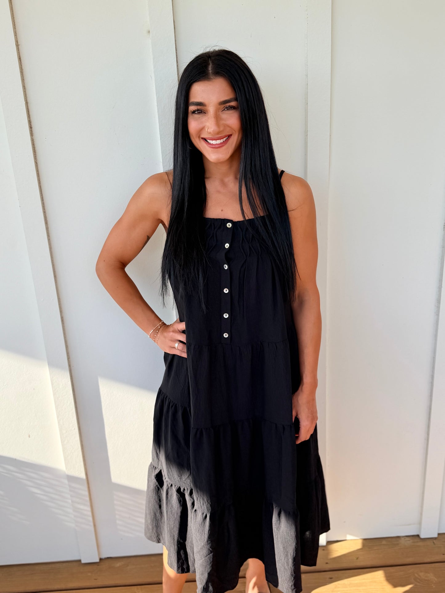 Tiered Midi Dress