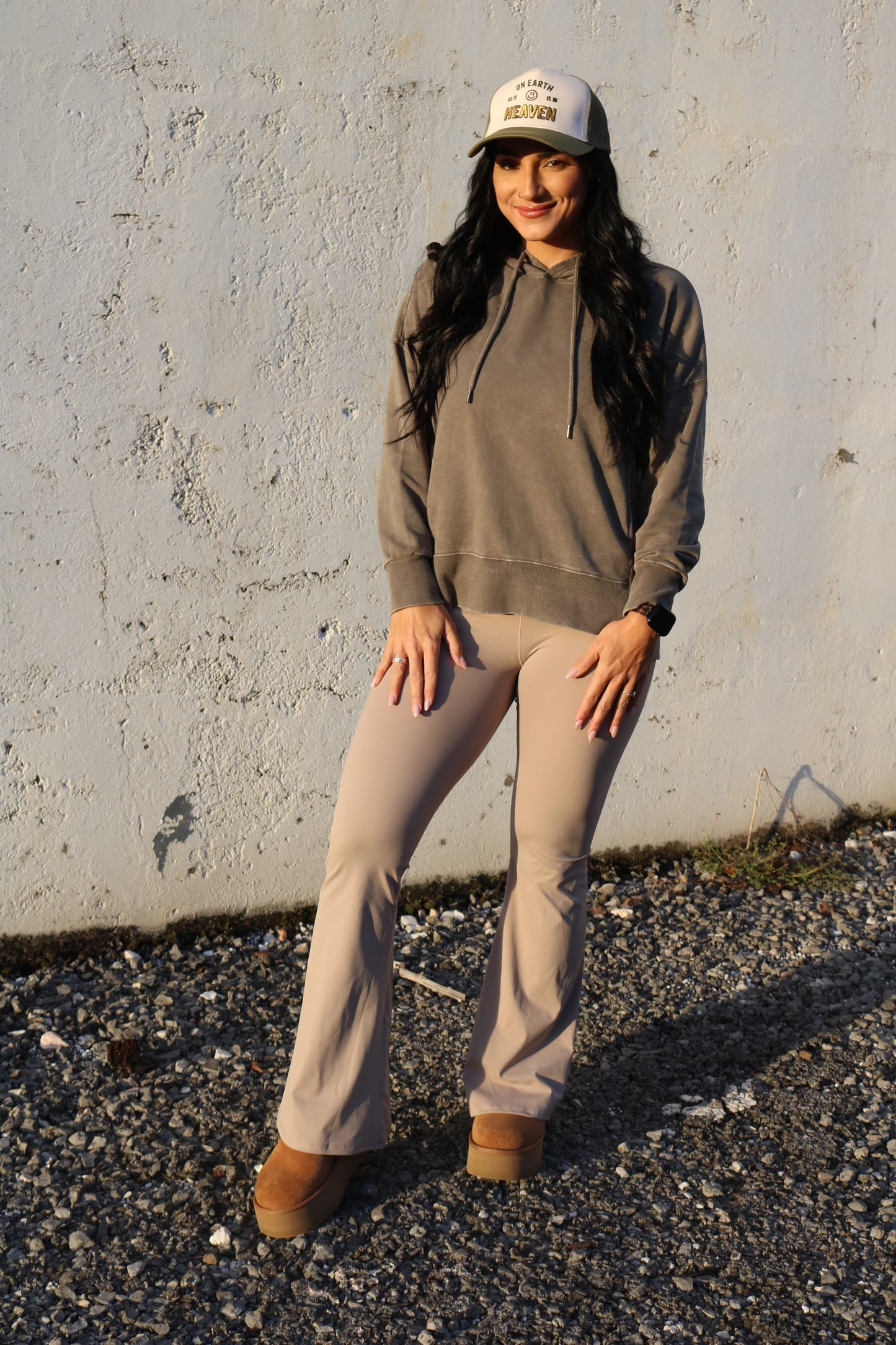 Taupe Crossover Leggings