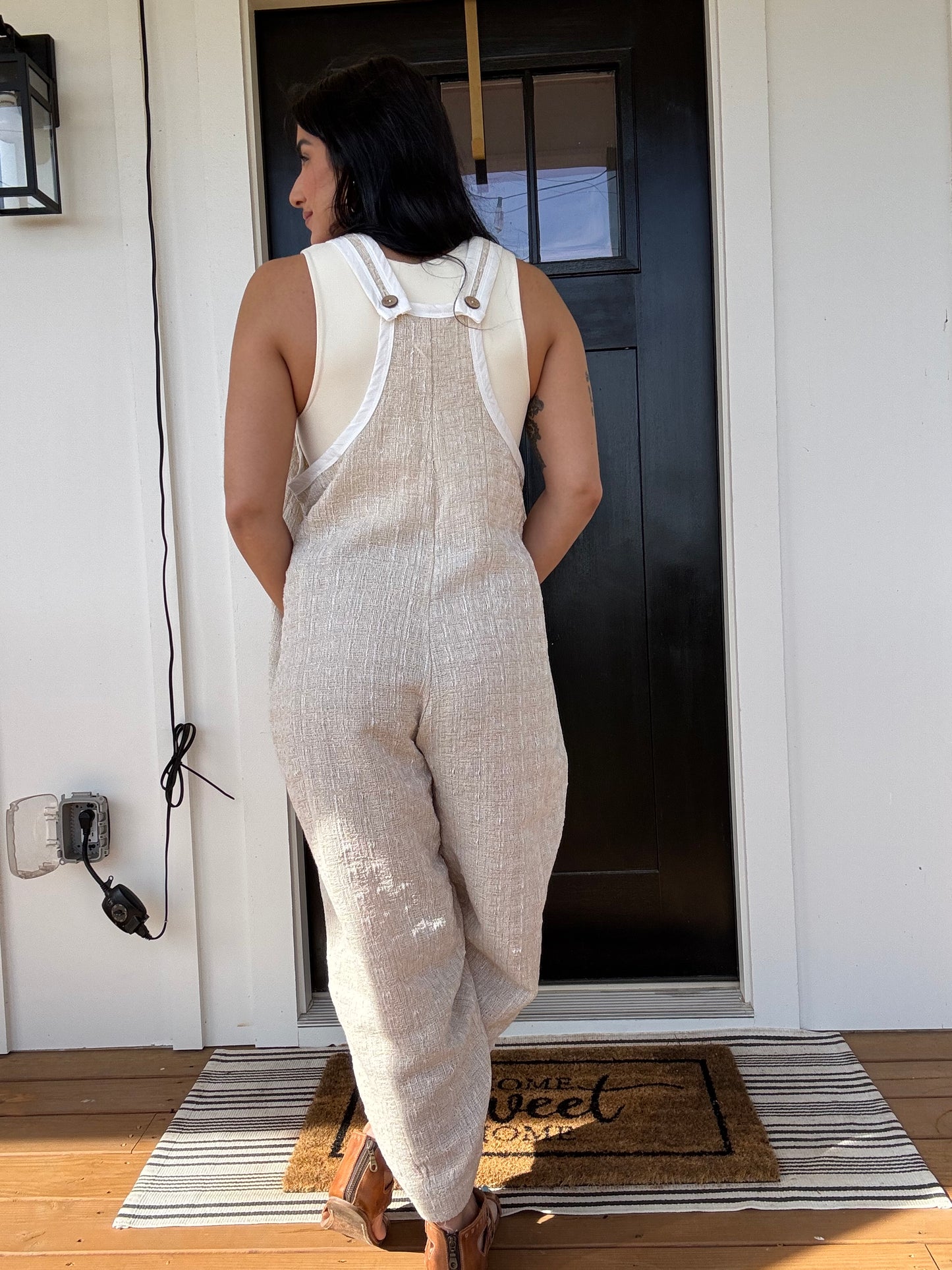 Breezy Textured Jumpsuit