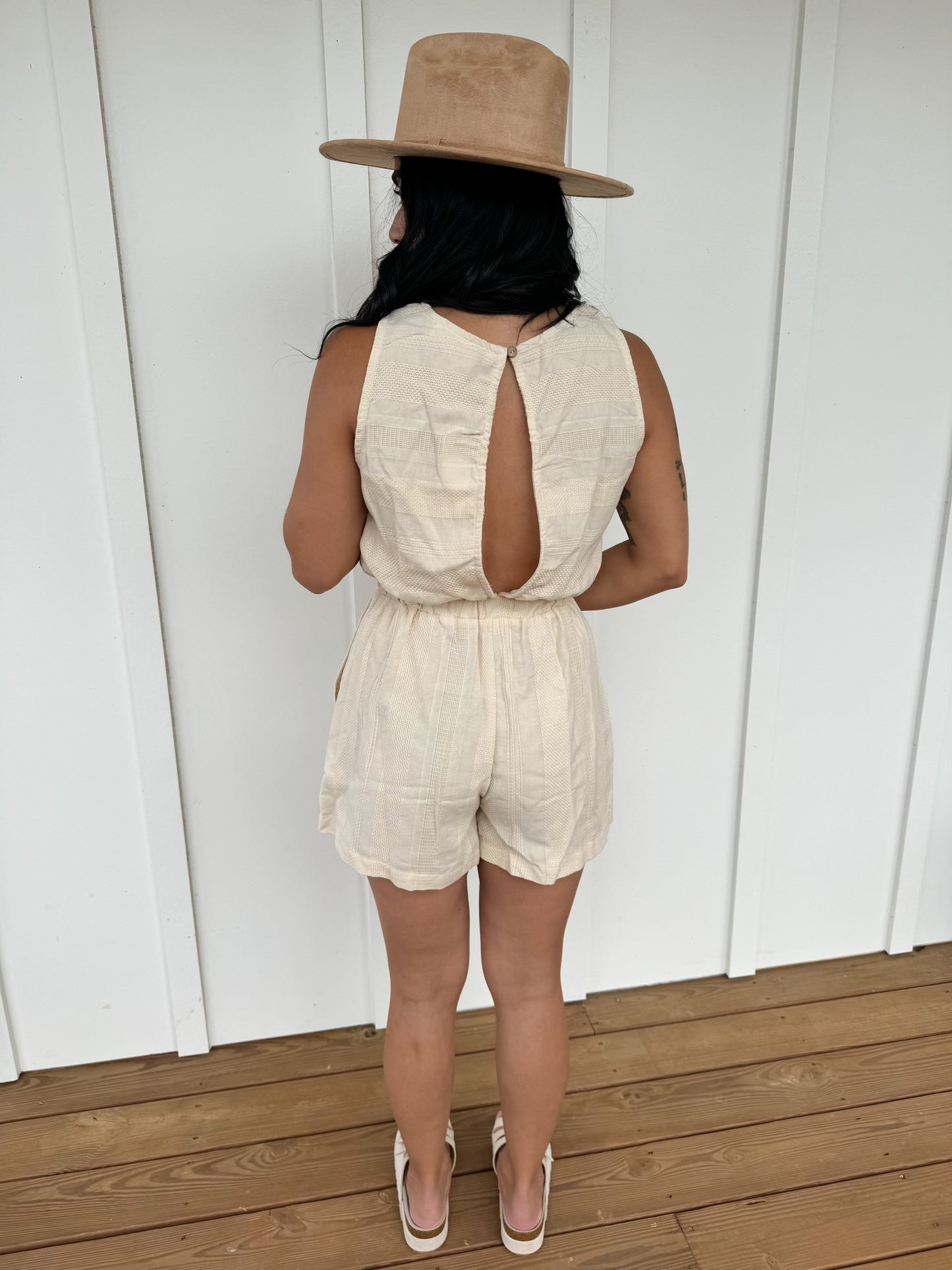 Mabry Woven Romper