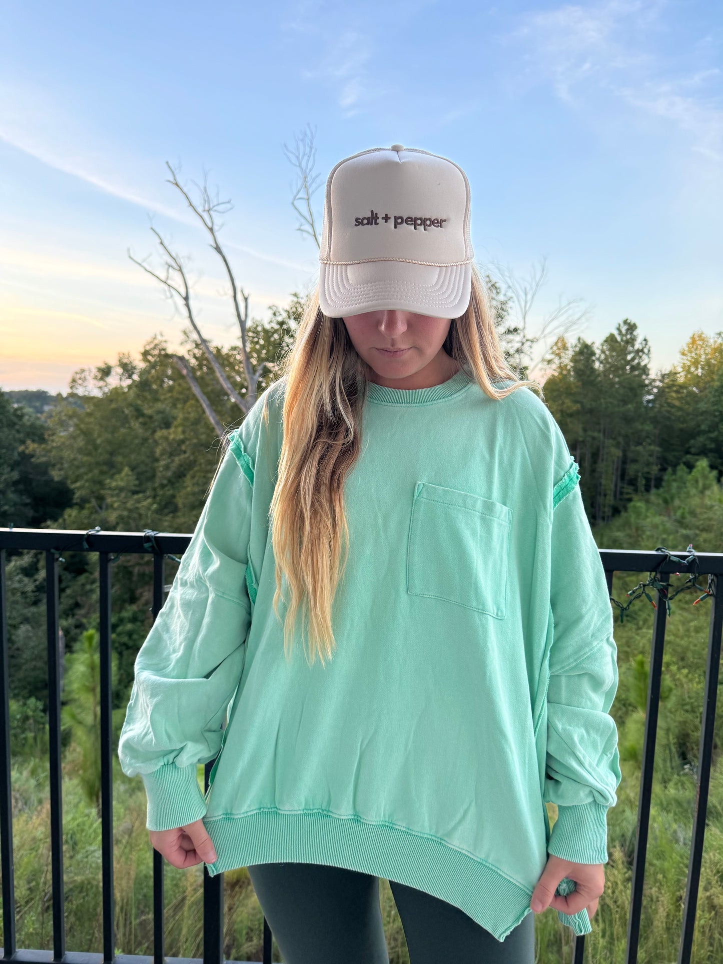 Ocean Oversized Crewneck