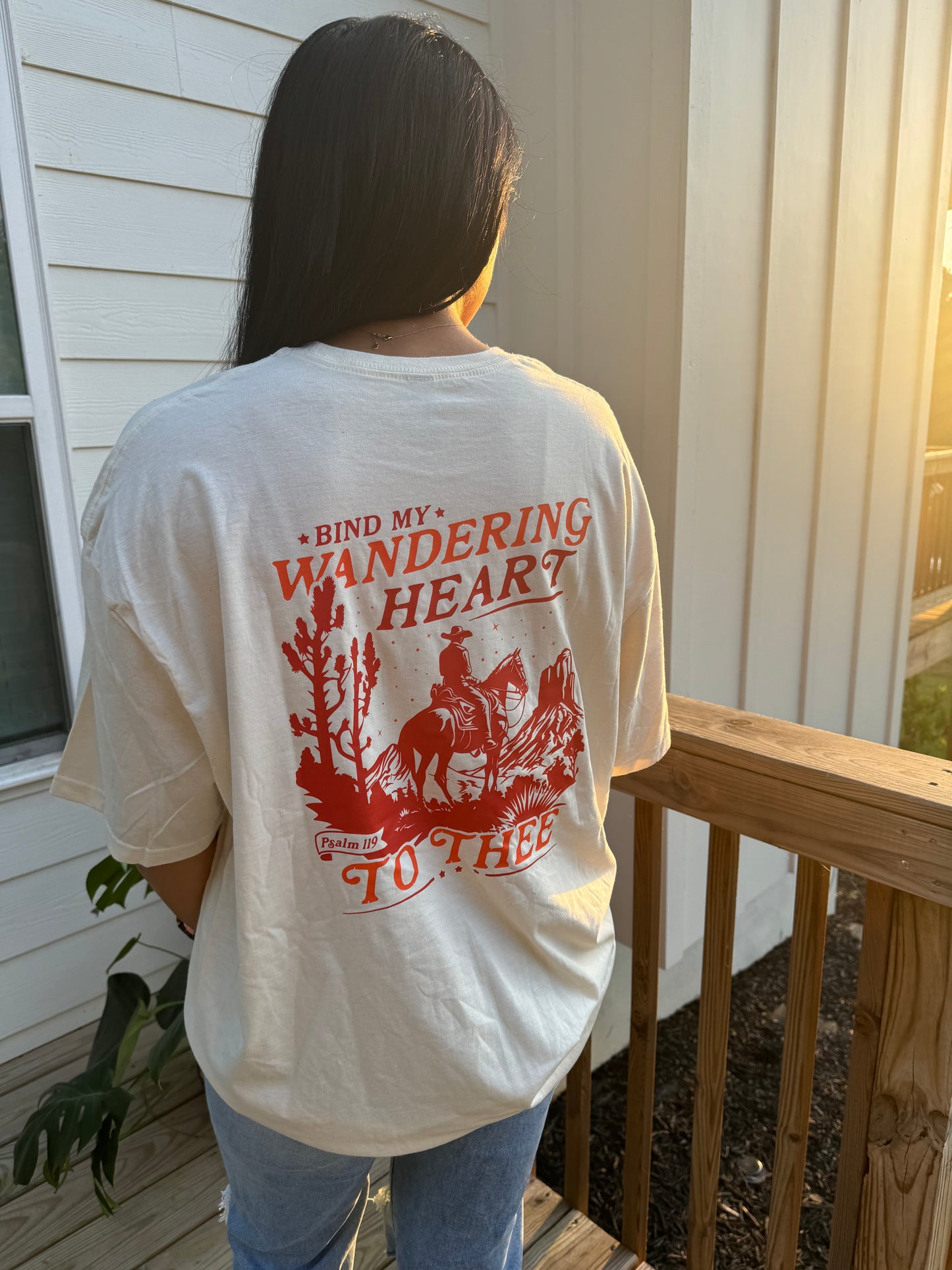 Bind My Wandering Heart to Thee Oversized Tee