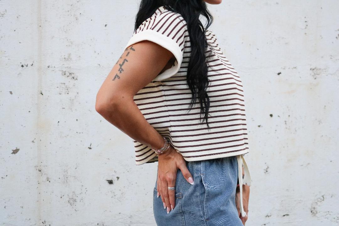 Lola Striped Knit Top