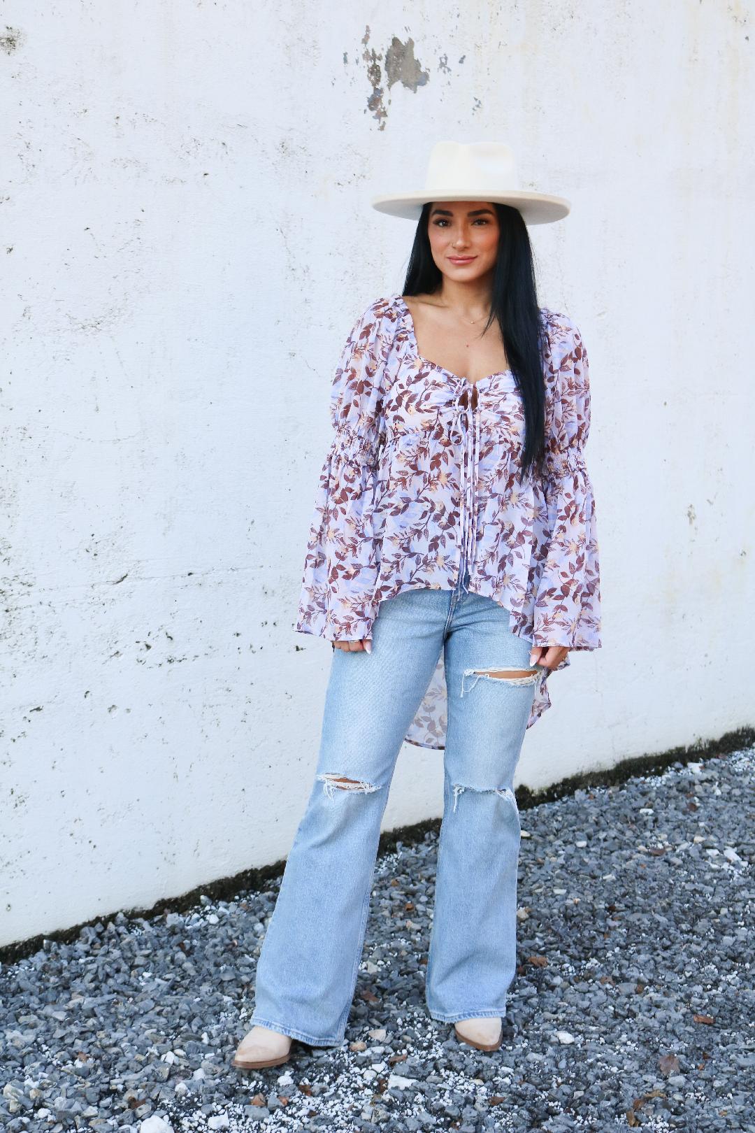 Madison Floral Flowy Top