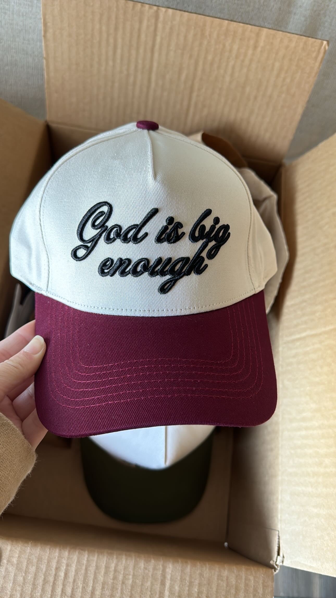God is Big Enough Hat