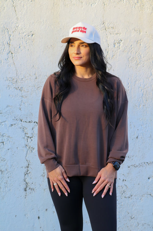 Espresso Air Scuba Crewneck