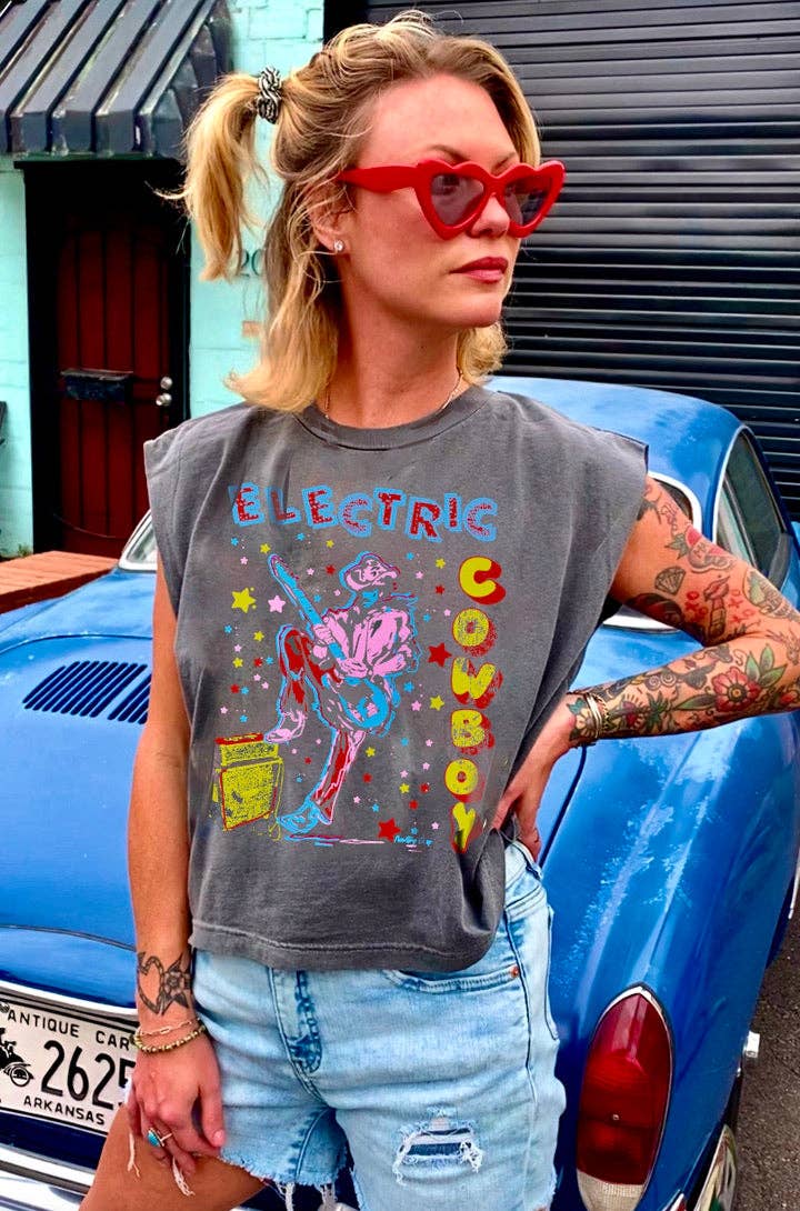 Electric Cowboy Boxy Top