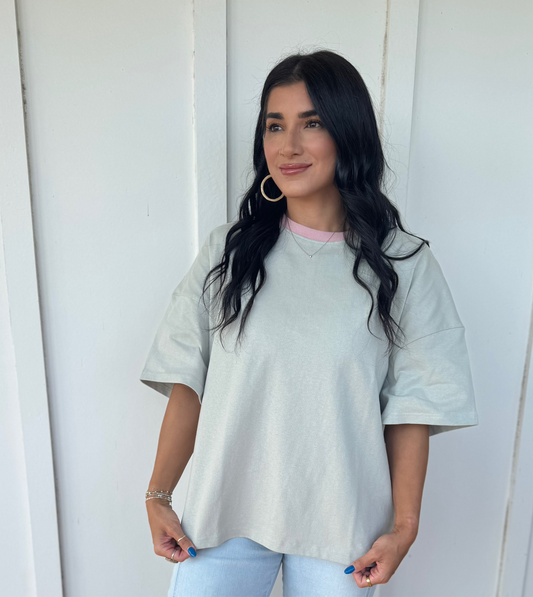 Dusty Sage Basic Tee