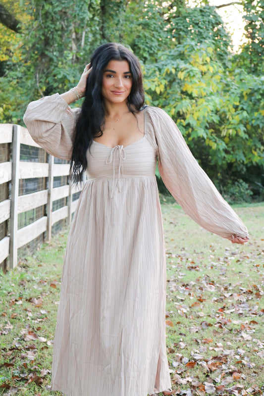 Textured Midi Dress