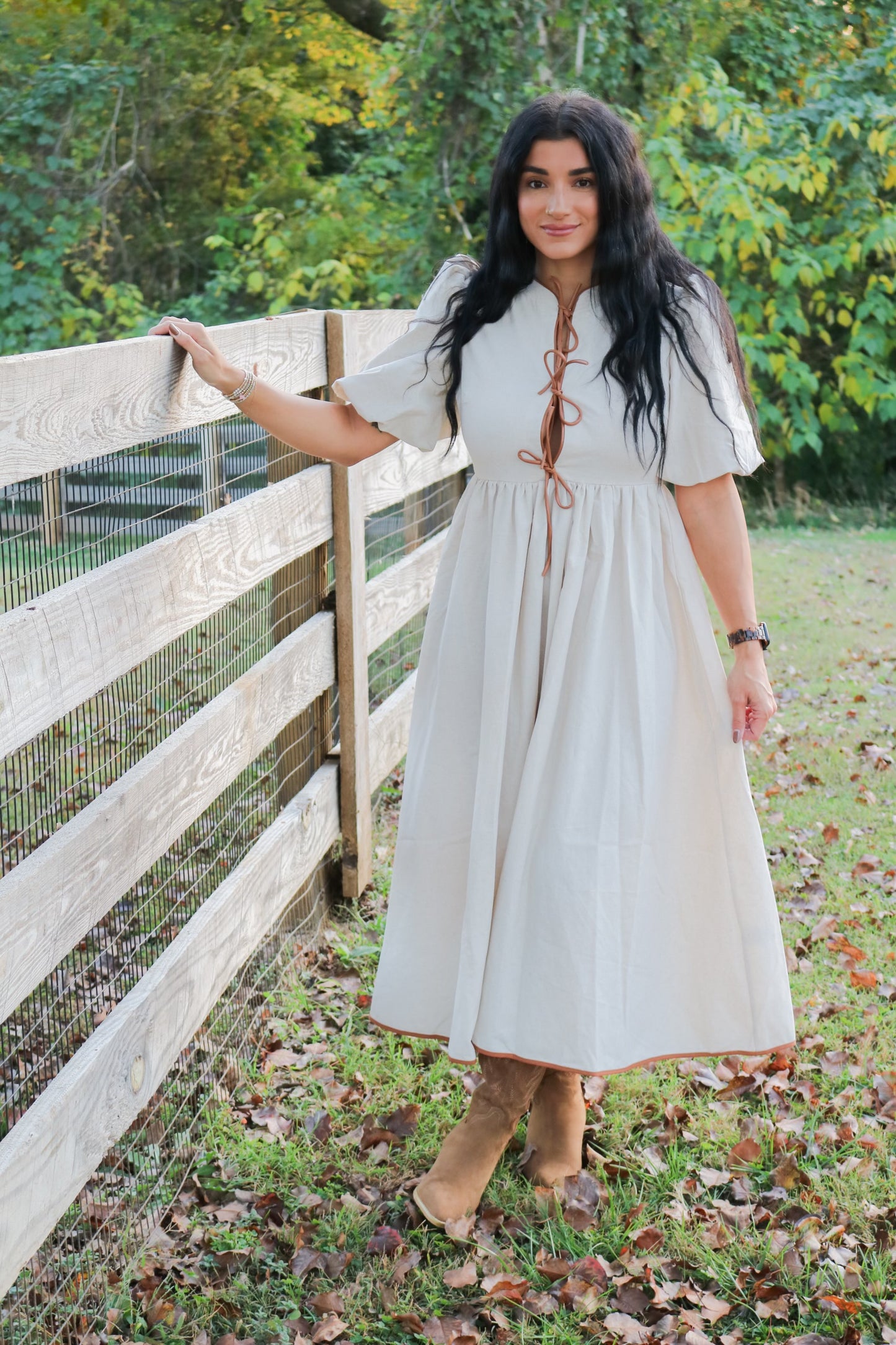 Bow Tie Midi Dress