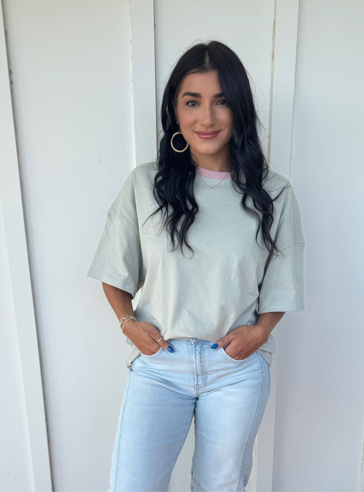 Dusty Sage Basic Tee