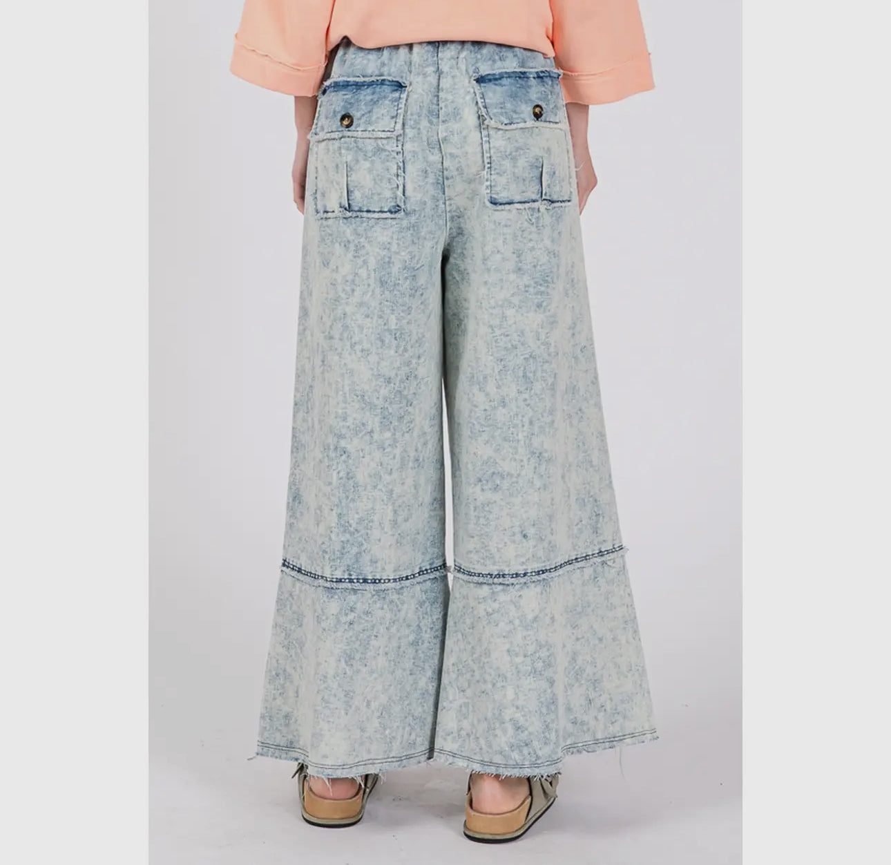 Mineral Wash Denim Pants