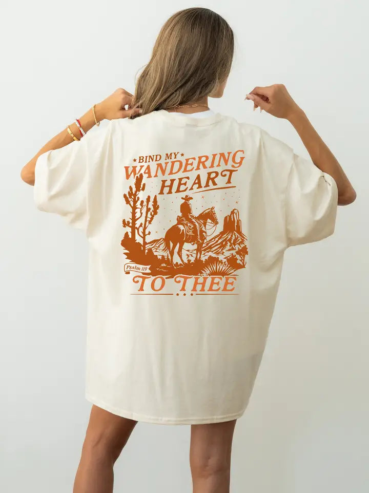 Bind My Wandering Heart to Thee Oversized Tee