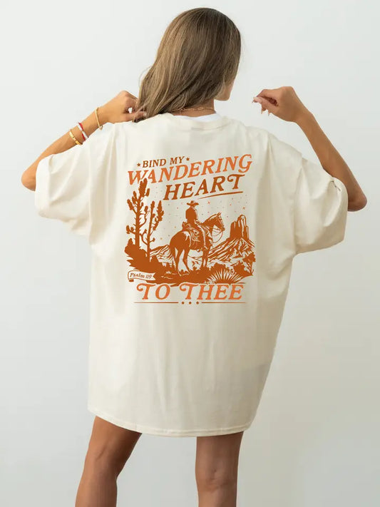 Bind My Wandering Heart to Thee Oversized Tee