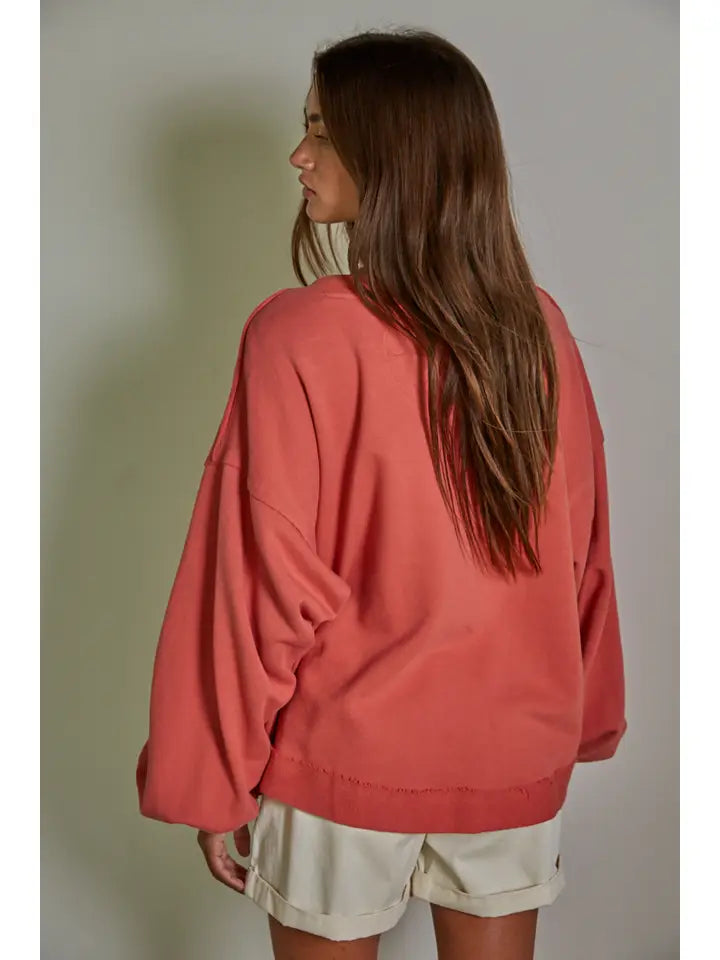 Marley Pullover Dusty Red