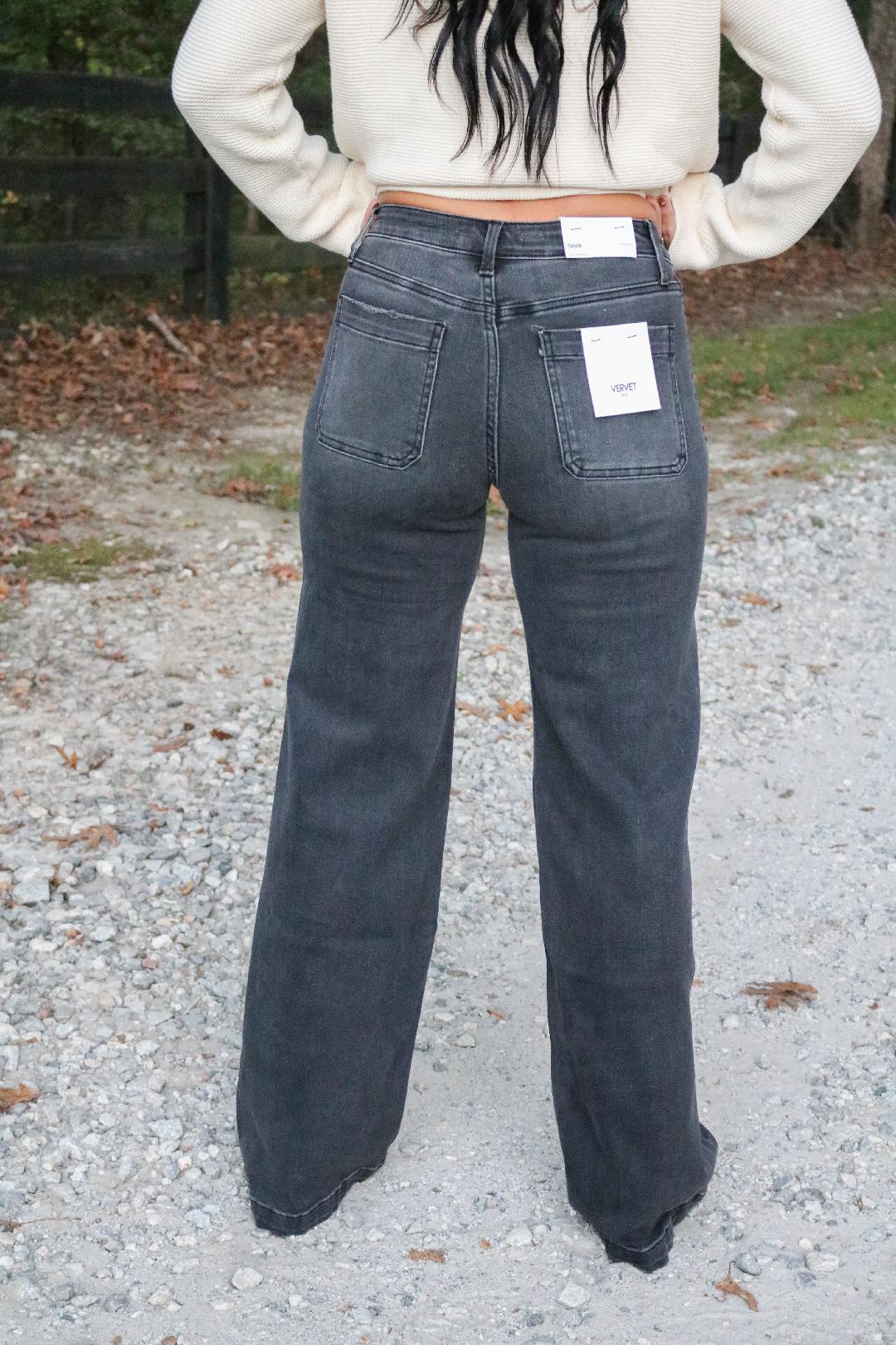 Black Wide Leg Jeans