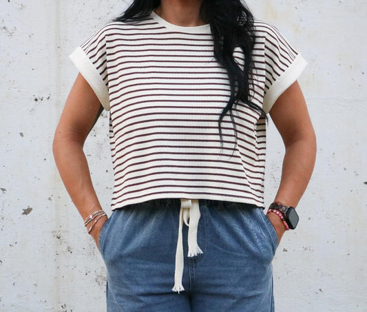 Lola Striped Knit Top