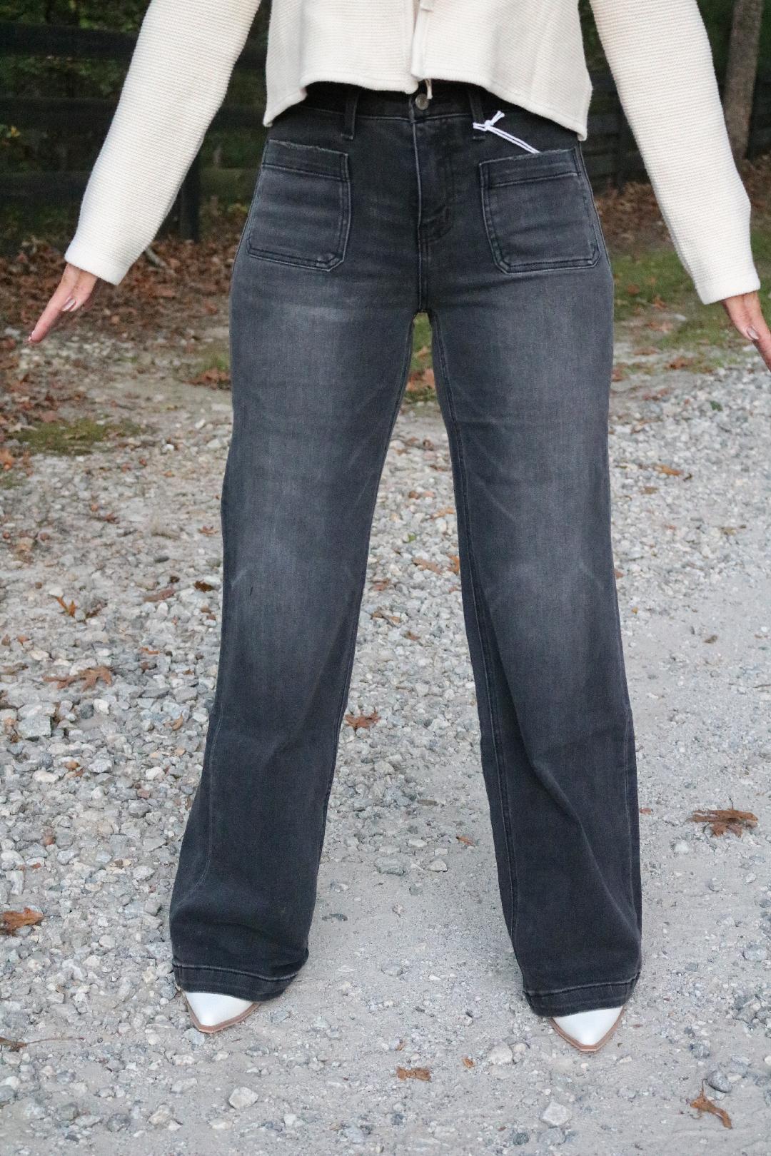 Black Wide Leg Jeans